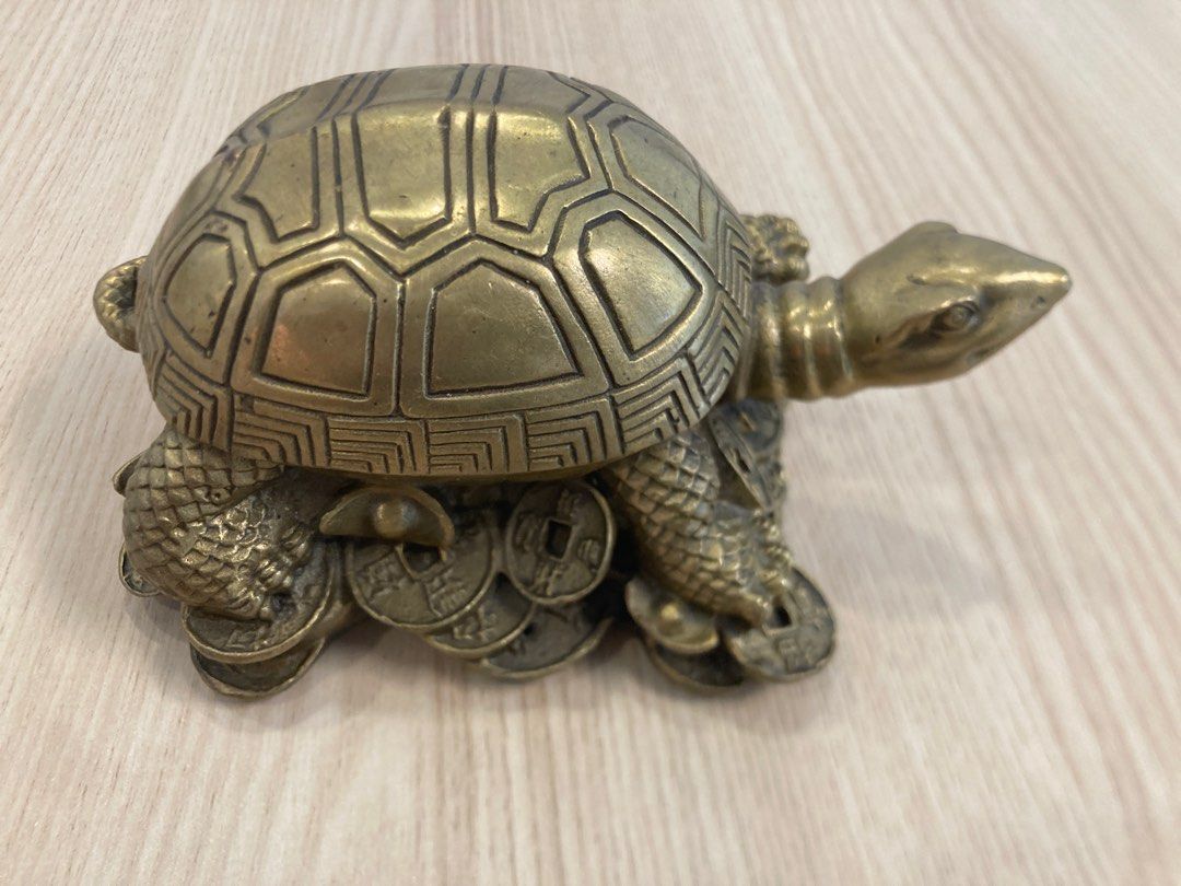 黃銅招財龜擺件
