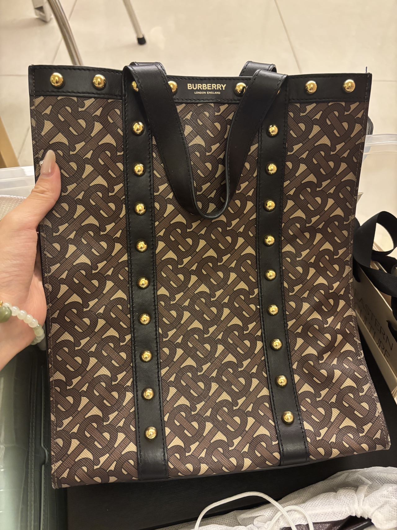 【原价11500】Burberry巴宝莉托特包