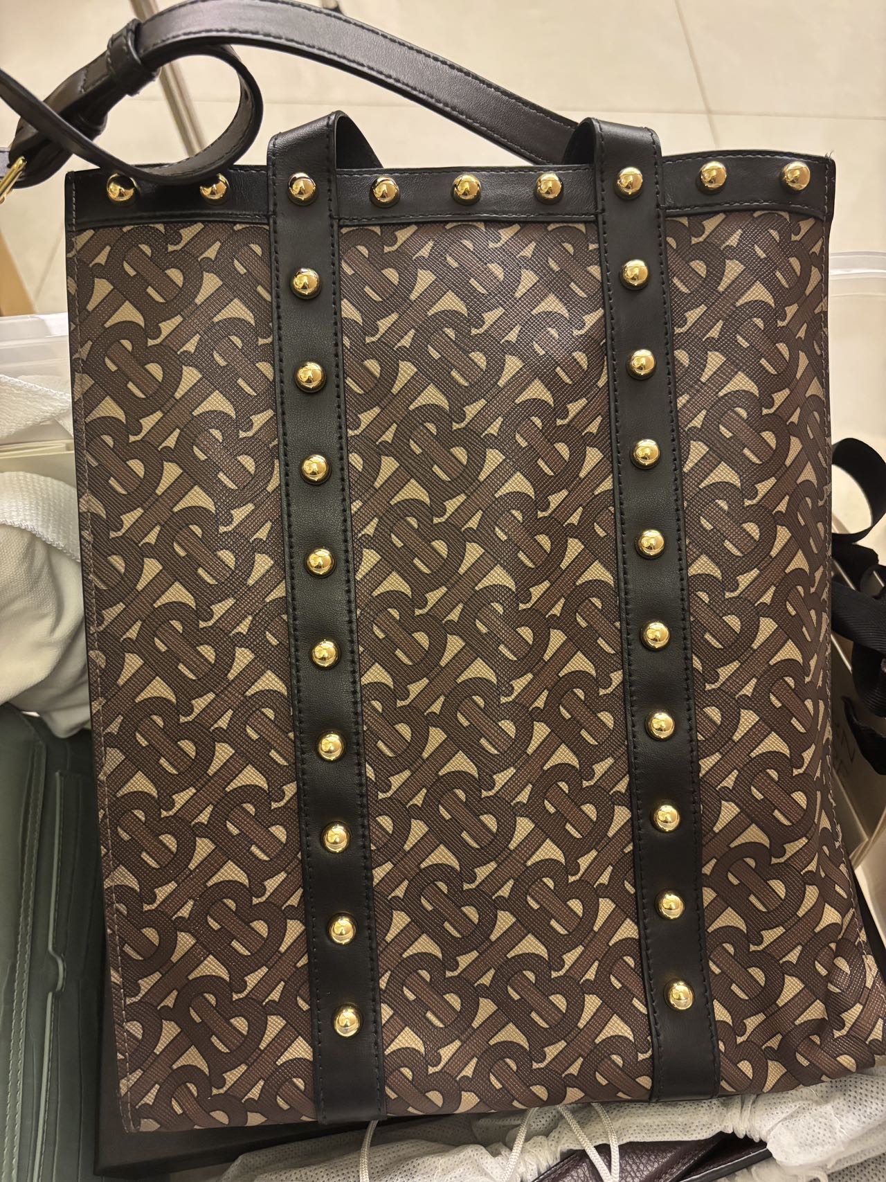 【原价11500】Burberry巴宝莉托特包