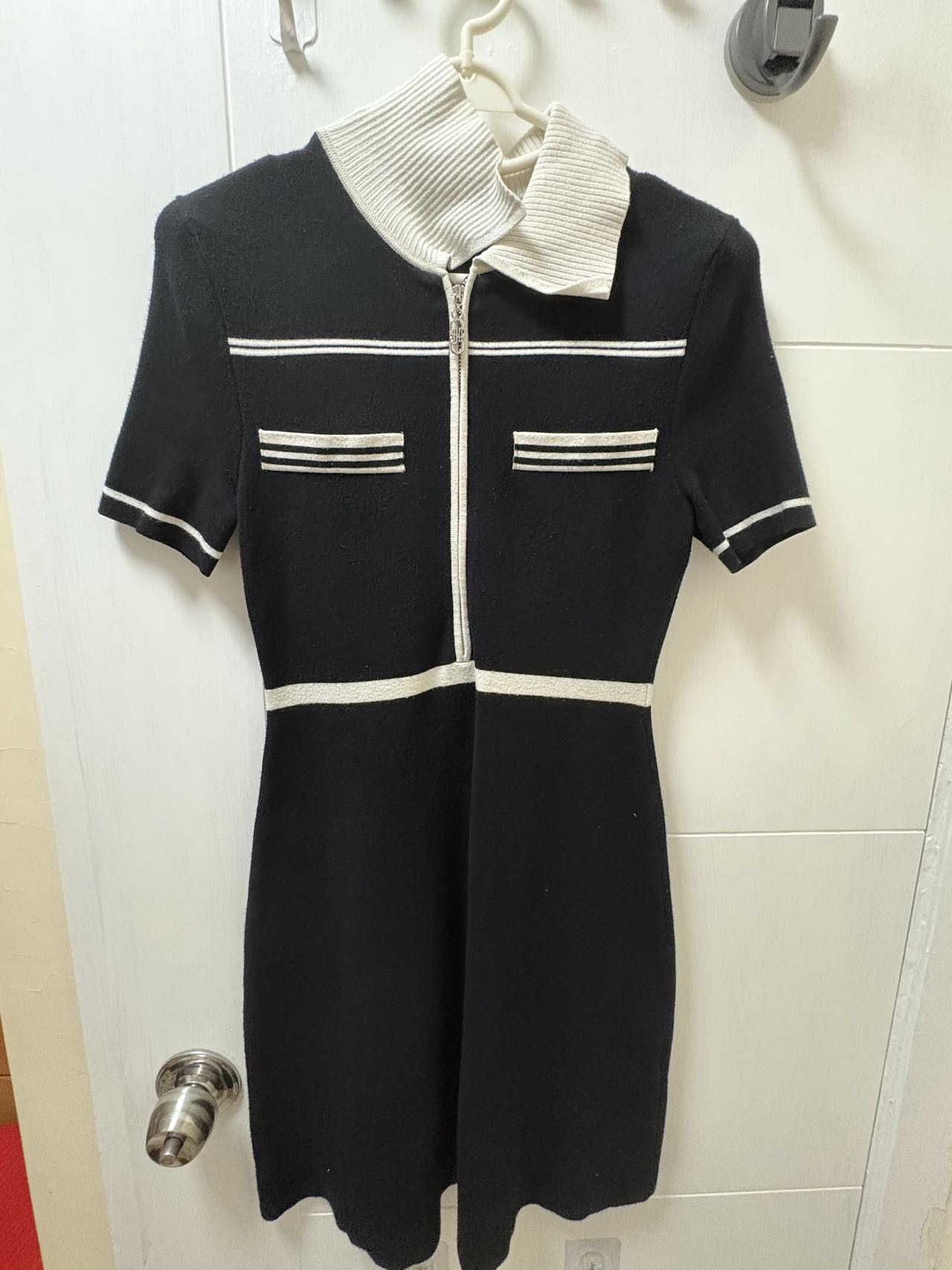 黑色明星同款针织裙子