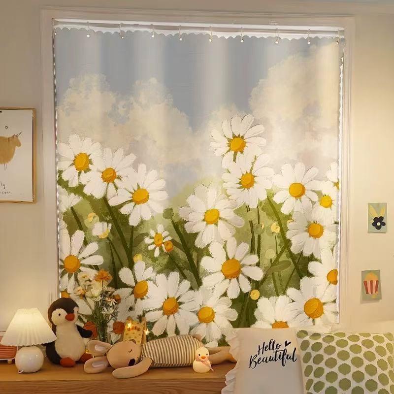 遮光窗帘一整套带杆