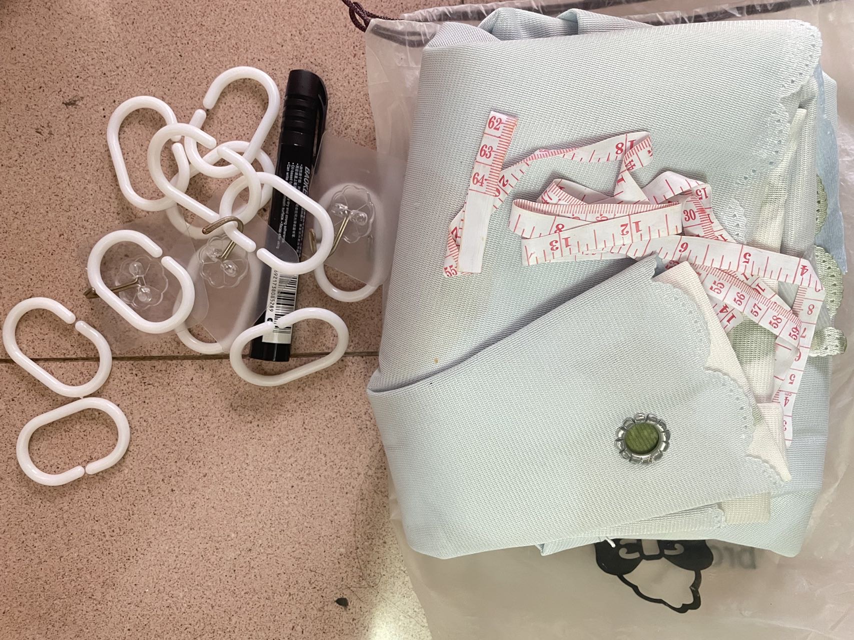 遮光窗帘一整套带杆