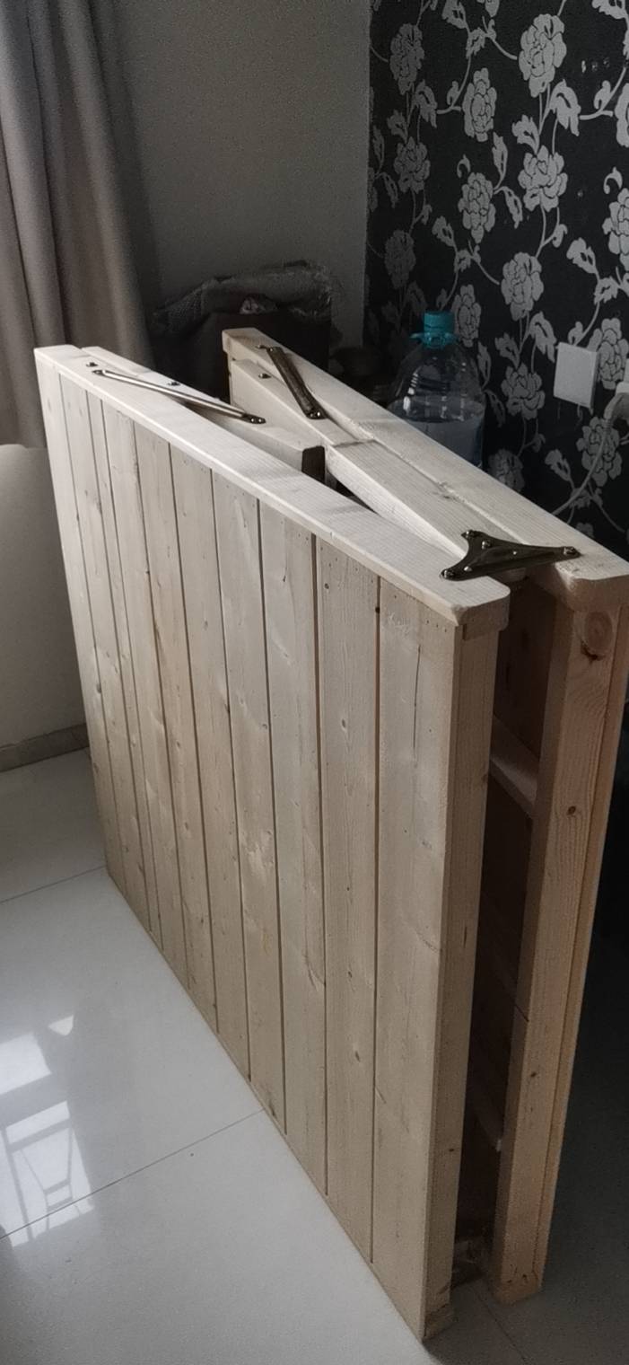 宜家单人折叠木床