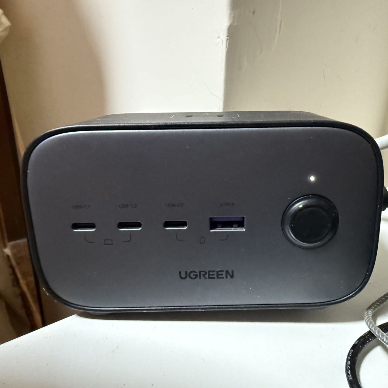 绿联65W智充魔盒氮化镓7口快充桌面充电站多功能USB插座PD快充适用苹果ipad手机电脑笔记本插线板氮化镓充电器