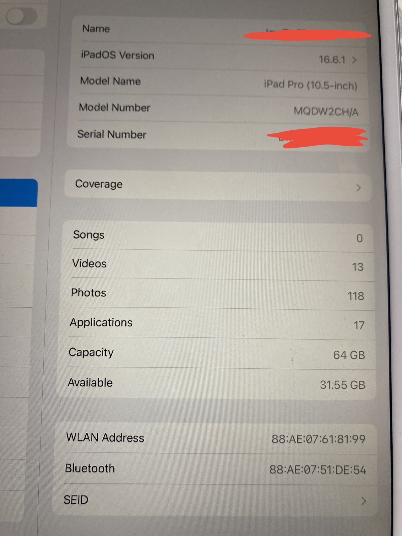 iPad Pro 2017 10.5寸64G，带一代笔