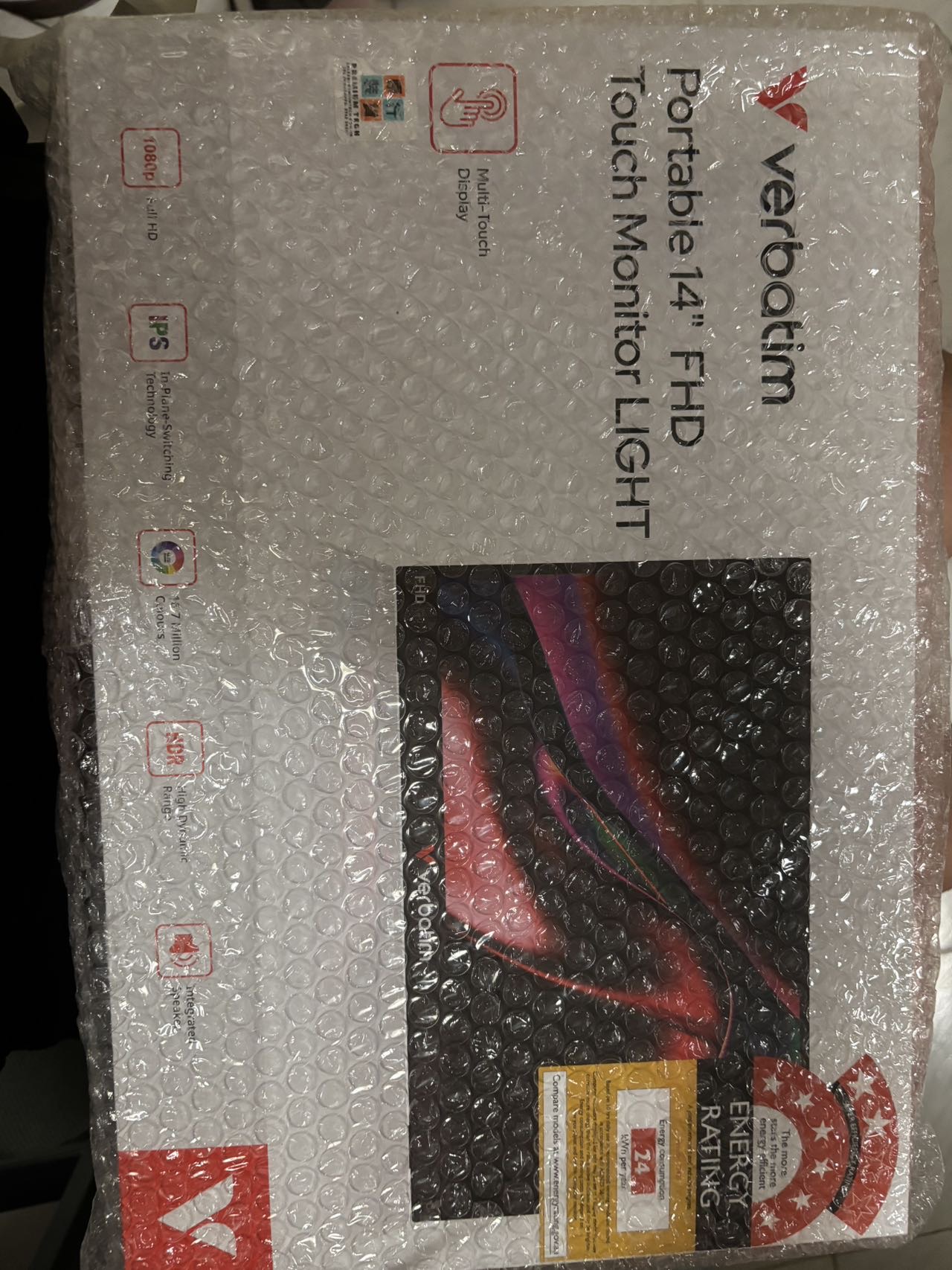 全新未开封的Verbatim便携式可触屏显示屏