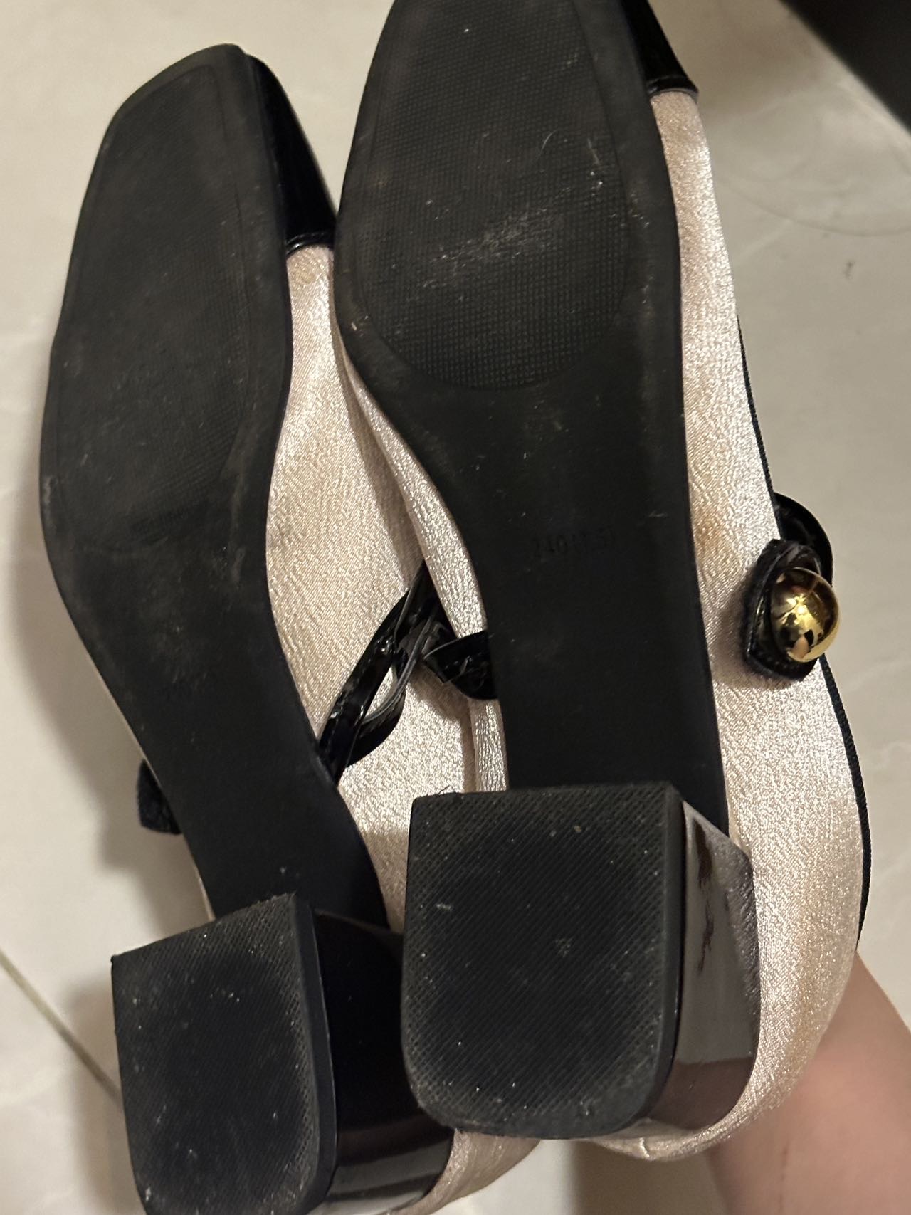 粗跟玛丽珍单鞋38码