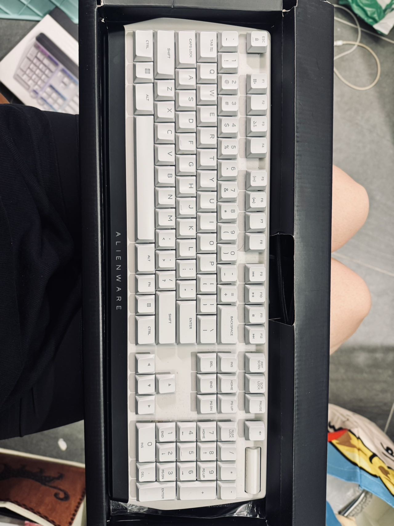 外星人（Alienware）AW510K 游戏机械键盘有线键盘 机械矮红轴 电竞RGB外设
