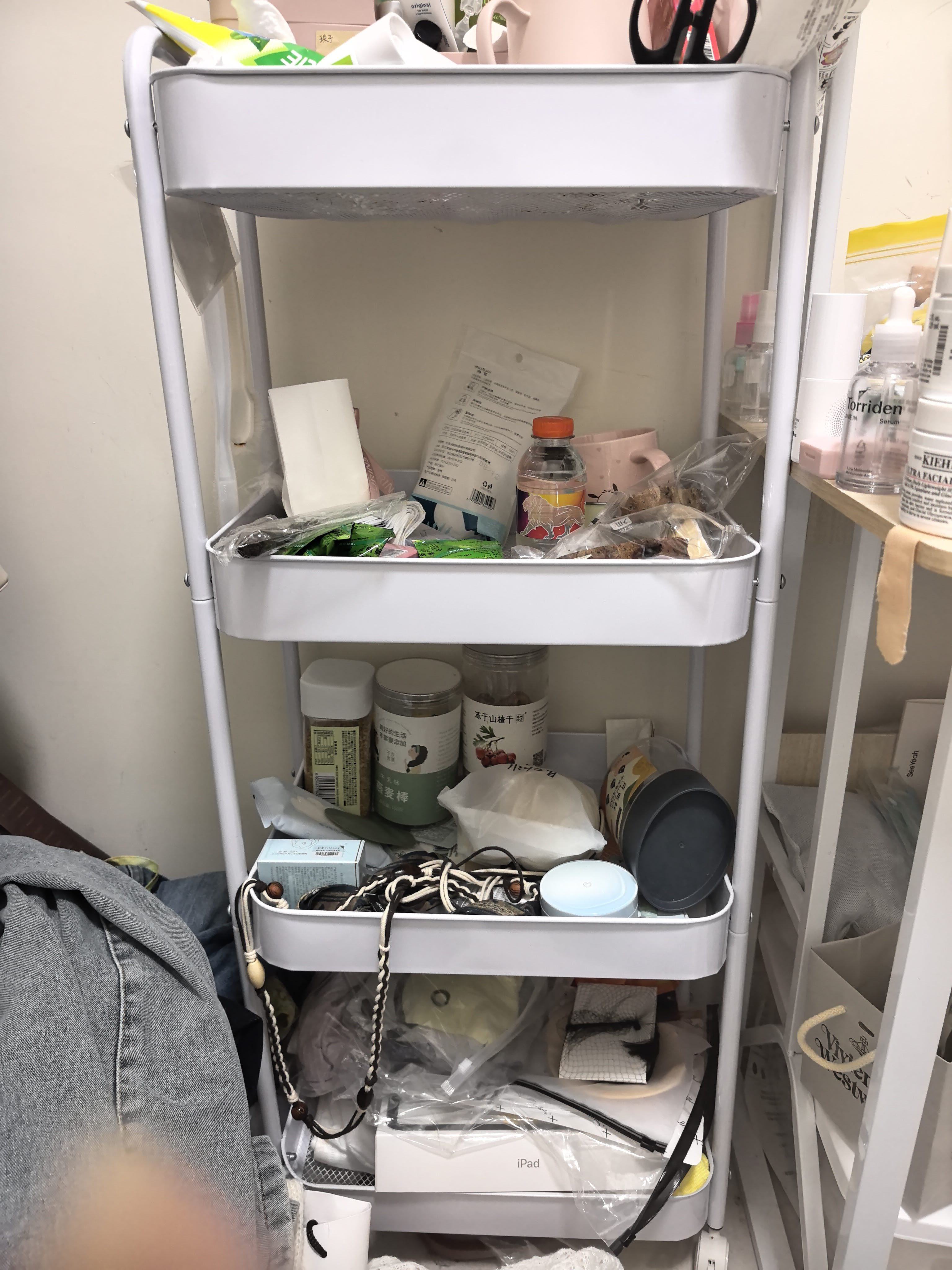 4层小推车置物架